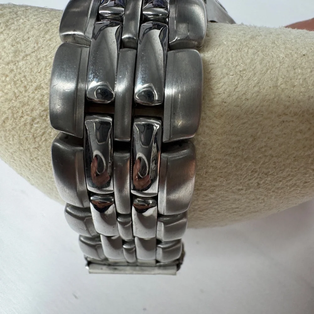 Fossil Men's Stainless Steel Watch with Red Dial